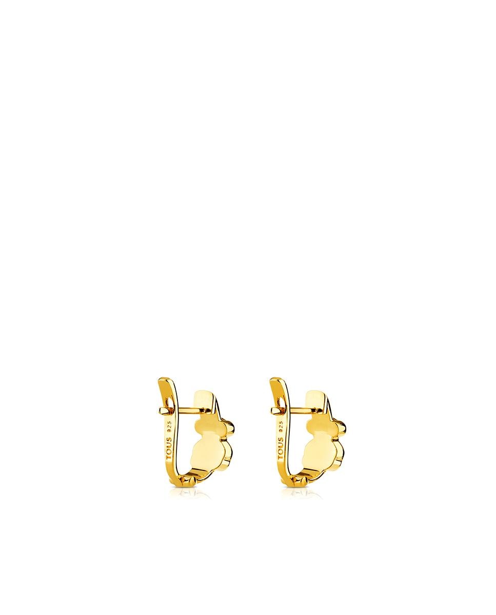 Brincos de Aro Gen Banhados a Ouro de 18 Kt Sobre Prata em Dourado Multicolor-3