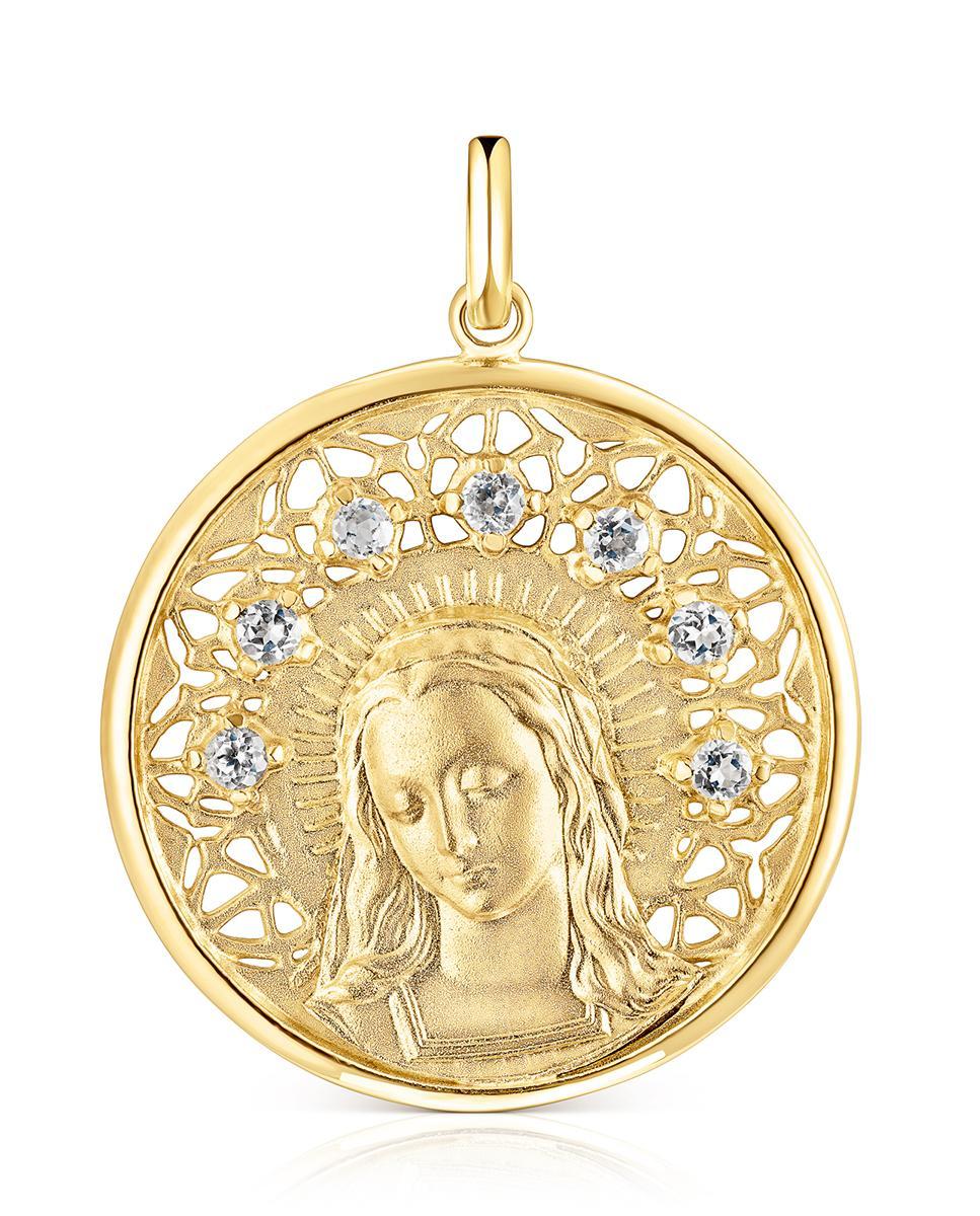 Imagem 0 de Pendente Grande Tamara Falcó X Tous Banhado em Ouro de 18 Kt Sobre Prata e Topázio