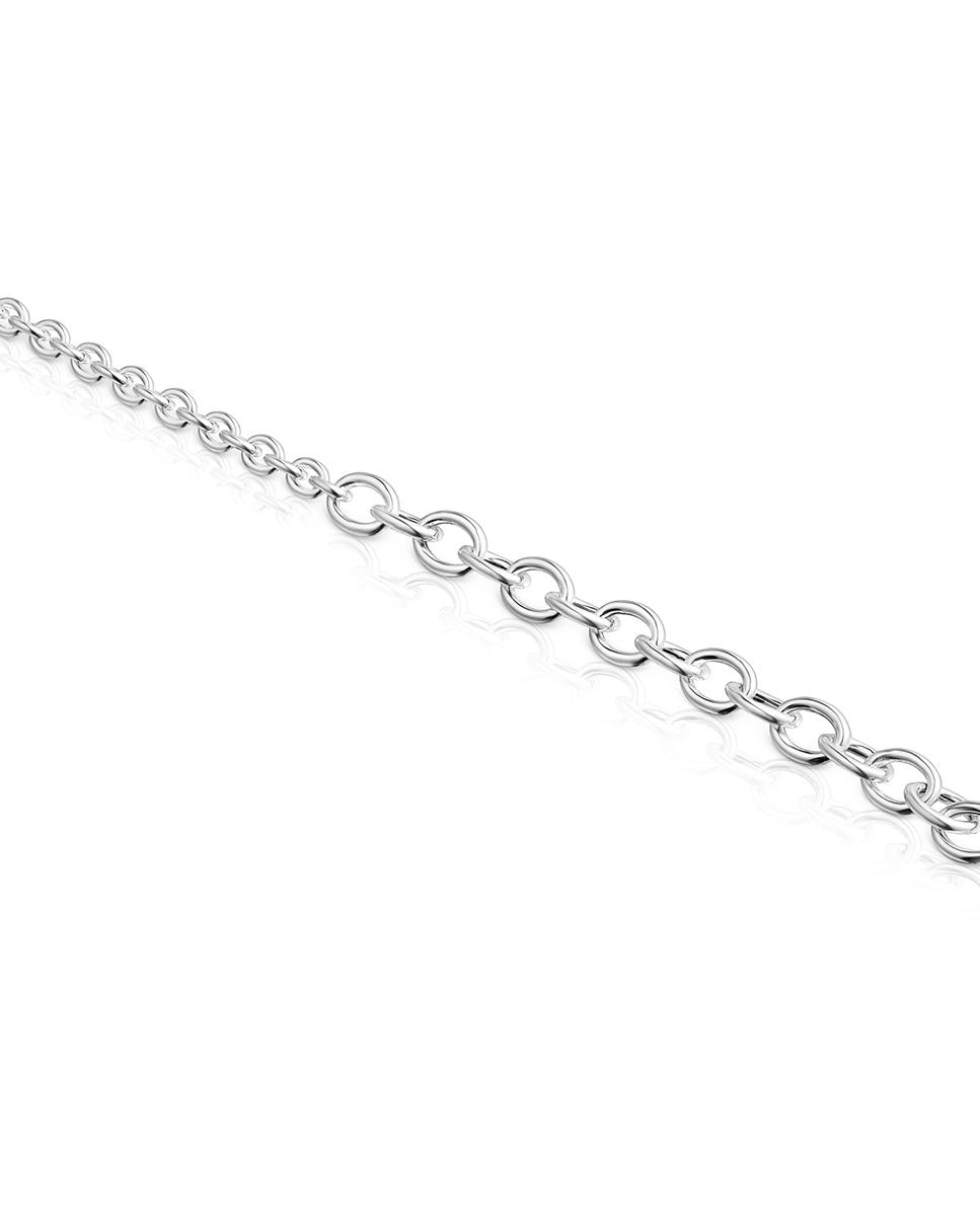 Pulseira Calin com Argolas em Prata Prata-3