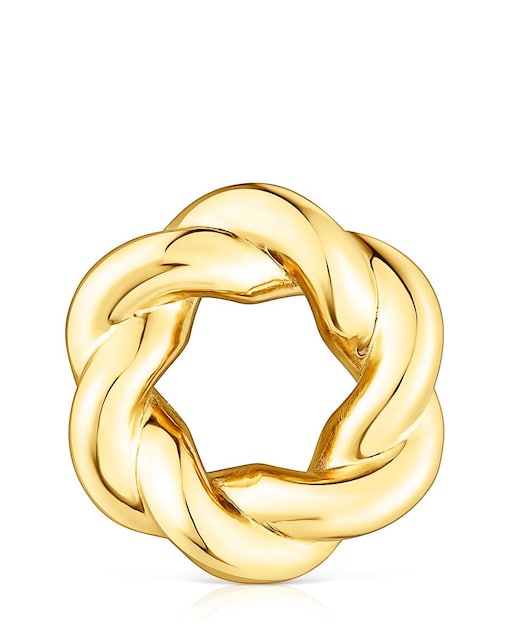 Imagem 0 de Pingente Twisted Donut em Prata Vermeil em Ouro
