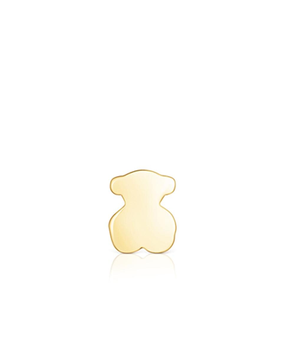 Piercing Básicos de Orelha em Ouro com Urso Ouro-1