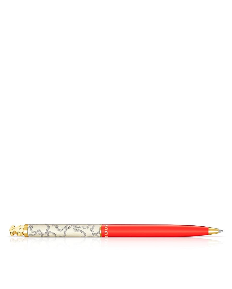 Acessório Kaos de Aço Ip Dourado Lacado Vermelho-4
