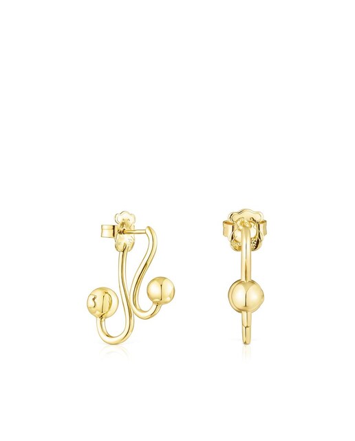 Imagem 0 de Brincos Plump Banhados em Ouro de 18 Kt Sobre Prata com Urso