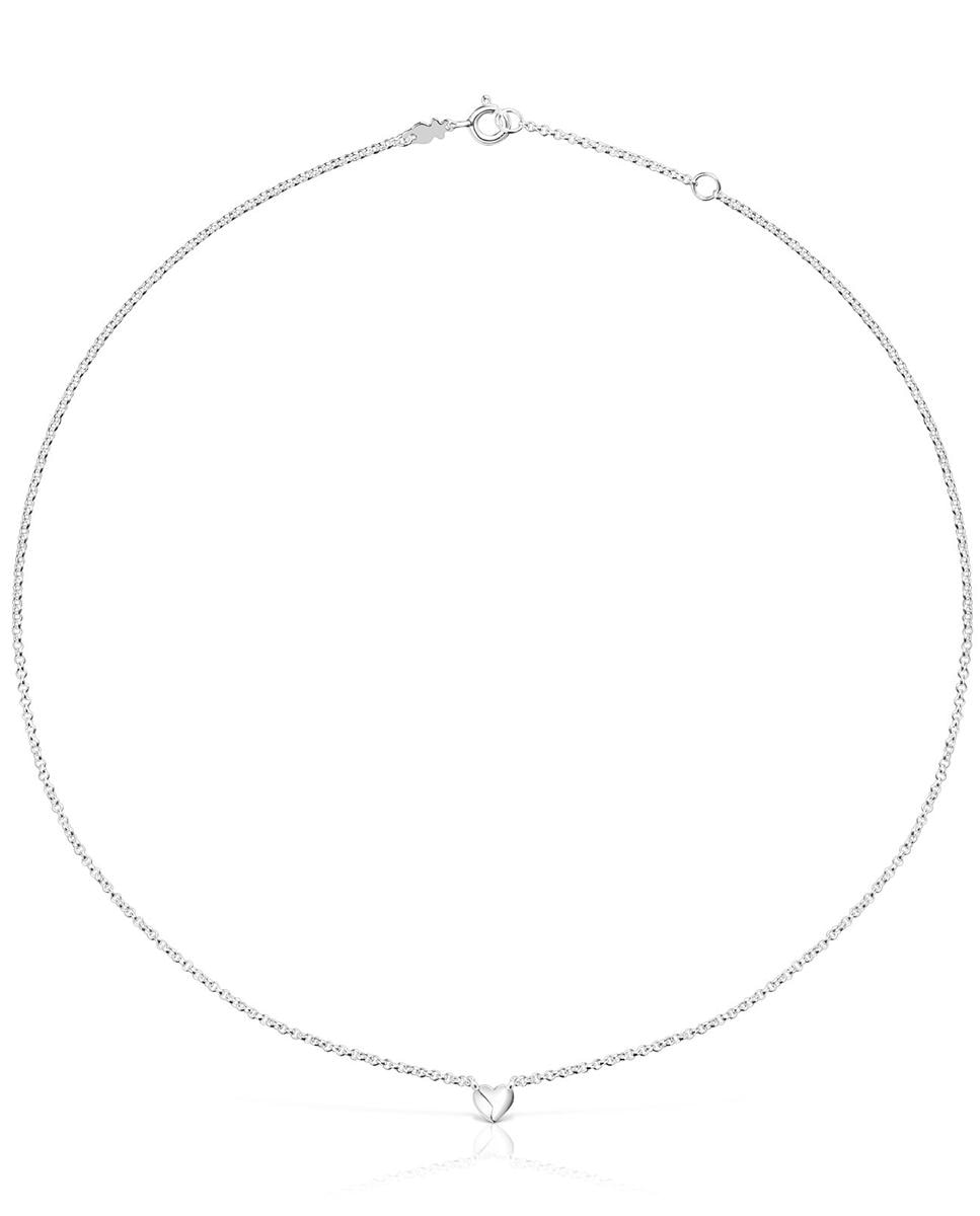 Set de Dois Colares Mini Icons de Prata com Pérolas Coração e Urso Branco-3