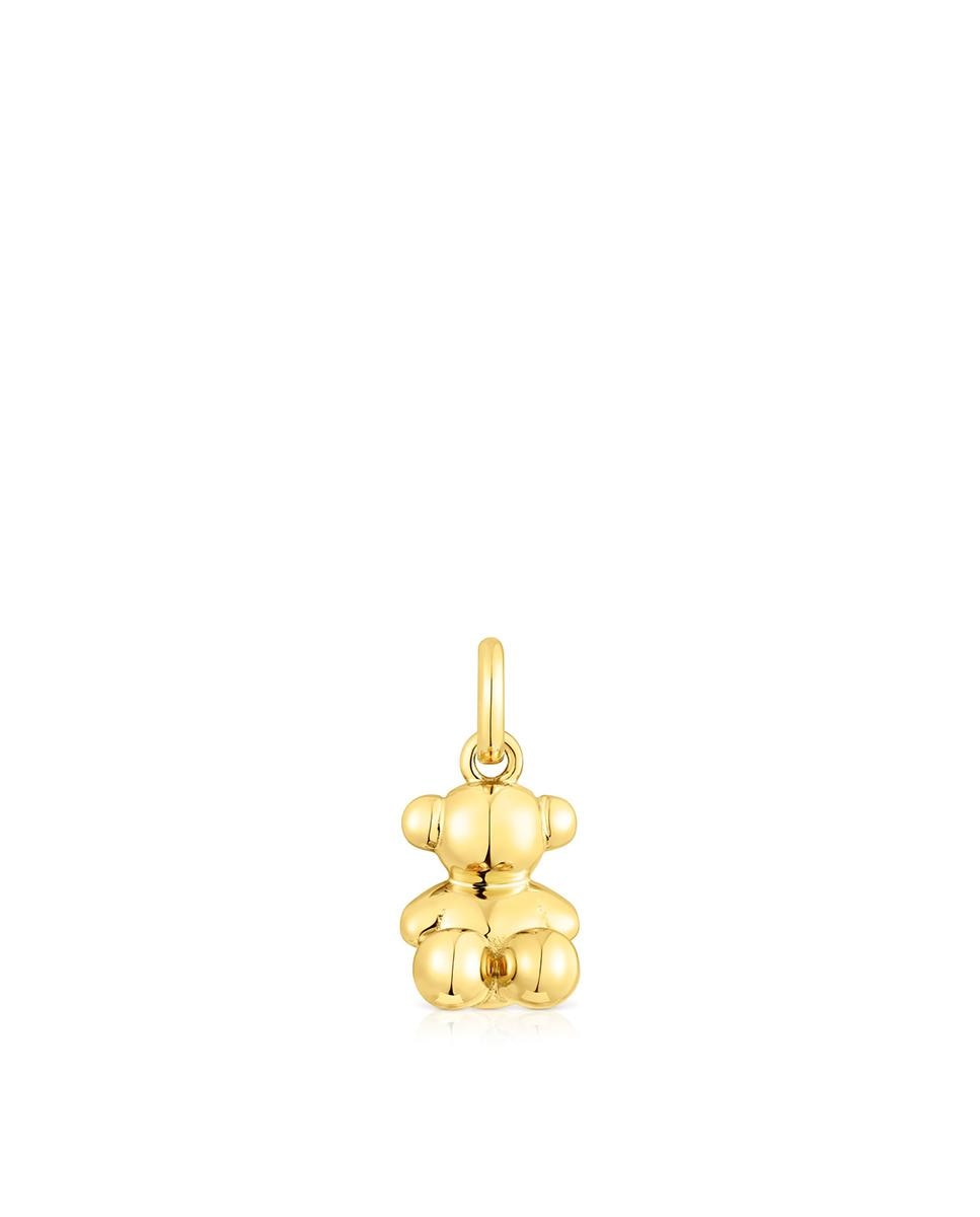 Pingente Bold Bear de Urso Pequeno em Prata Vermeil em Dourado Ouro-1