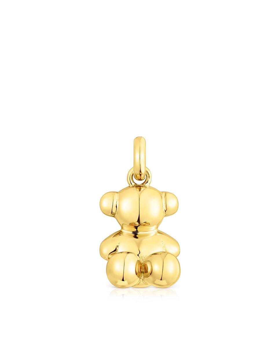 Pingente Bold Bear de Urso Médio em Prata Vermeil em Dourado Ouro-1