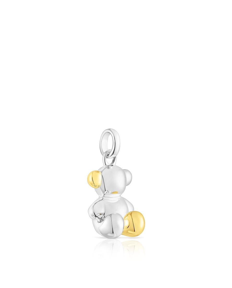 Pendente Bold Bear de Urso em Prata e Banhado em Ouro 18 Kt Sobre Prata Bicolor Multicolor-2