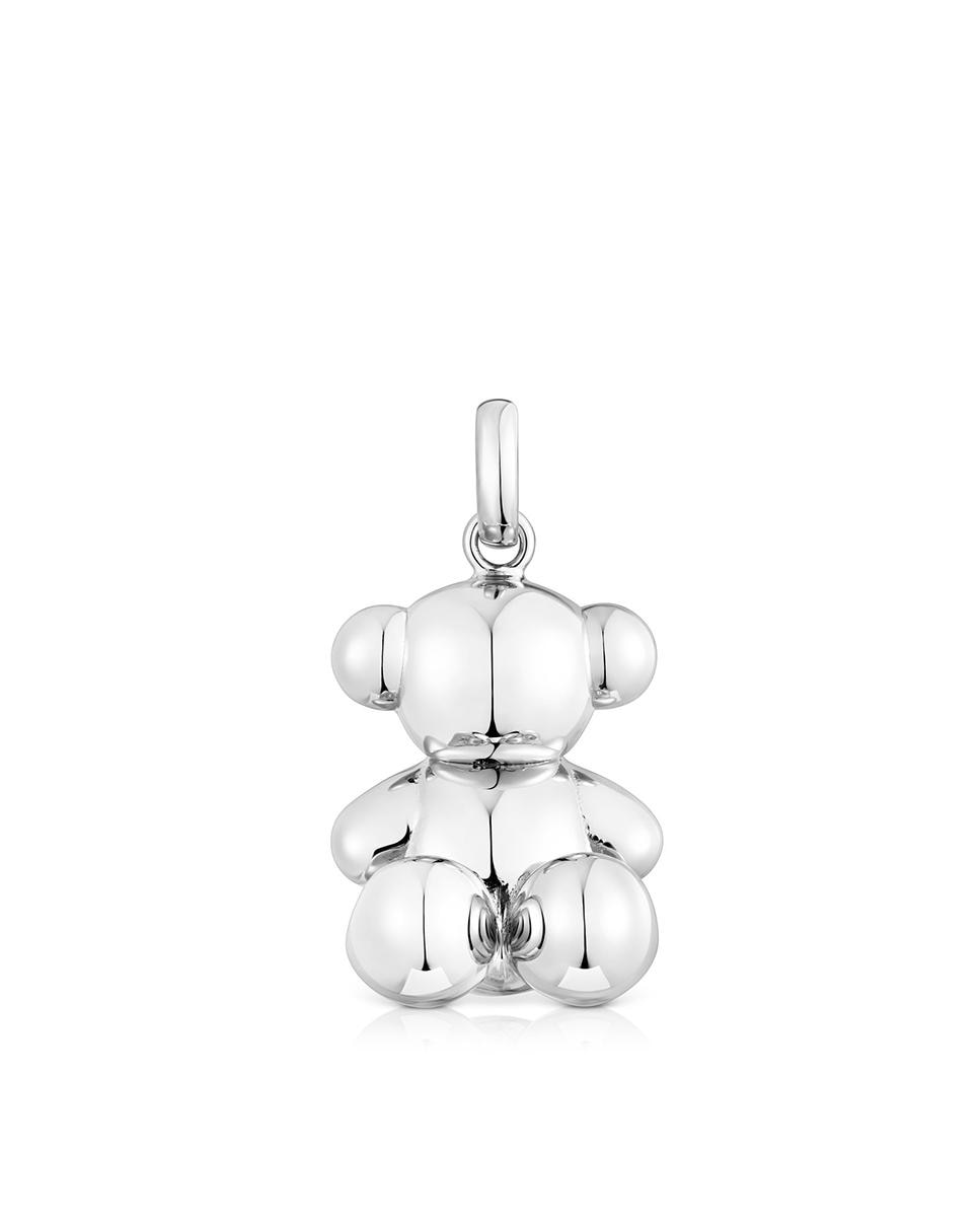 Pendentes Bold Bear de Urso Grande de Prata Prateado Prateado-1