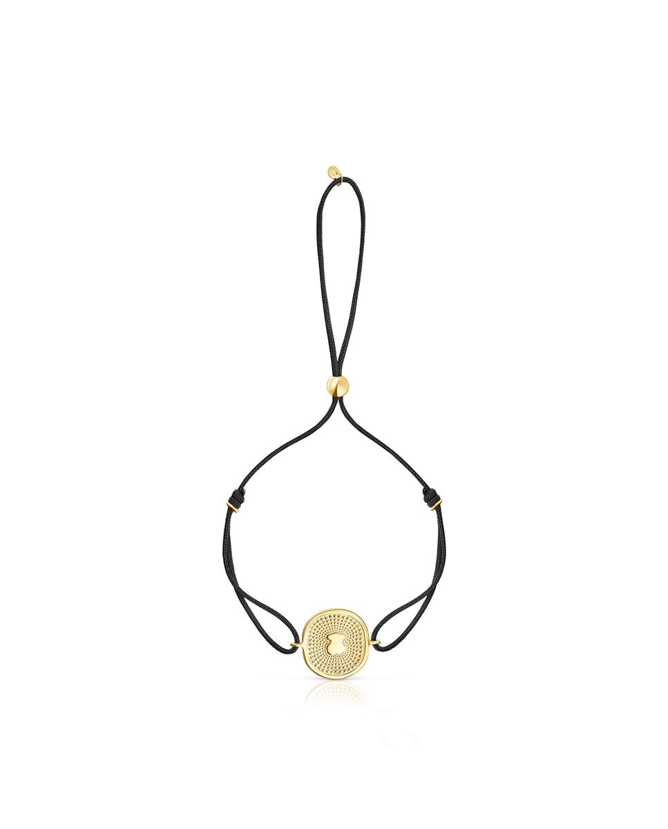 Pulseira Oursin de Nylon e Ouro Ouro-2
