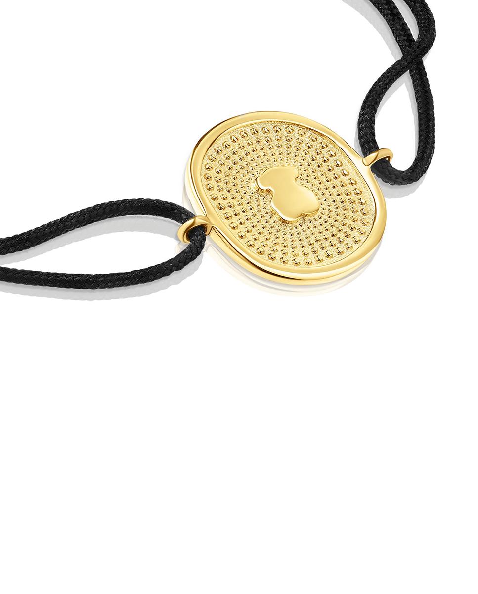 Pulseira Oursin de Nylon e Ouro Ouro-3