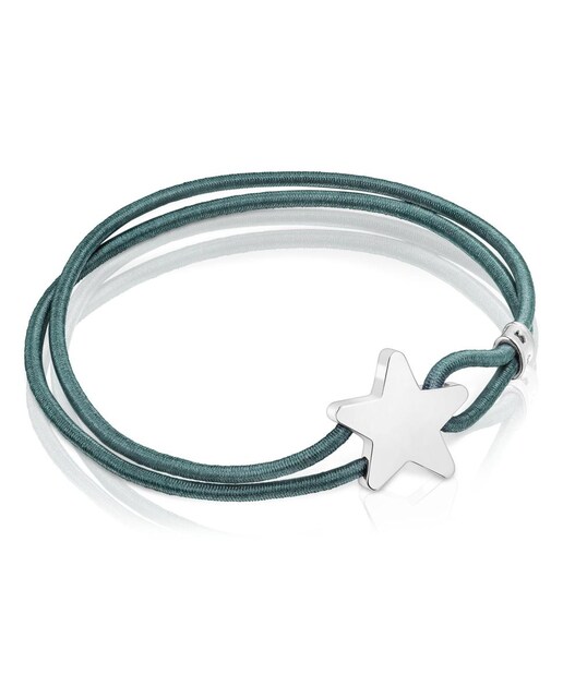 Imagem 0 de Pulseira Sweet Dolls Elástica Azul com Estrela em Prata