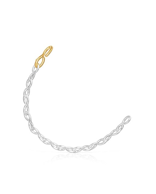 Imagem 0 de Pulseira Bent em Prata e Prata Vermeil