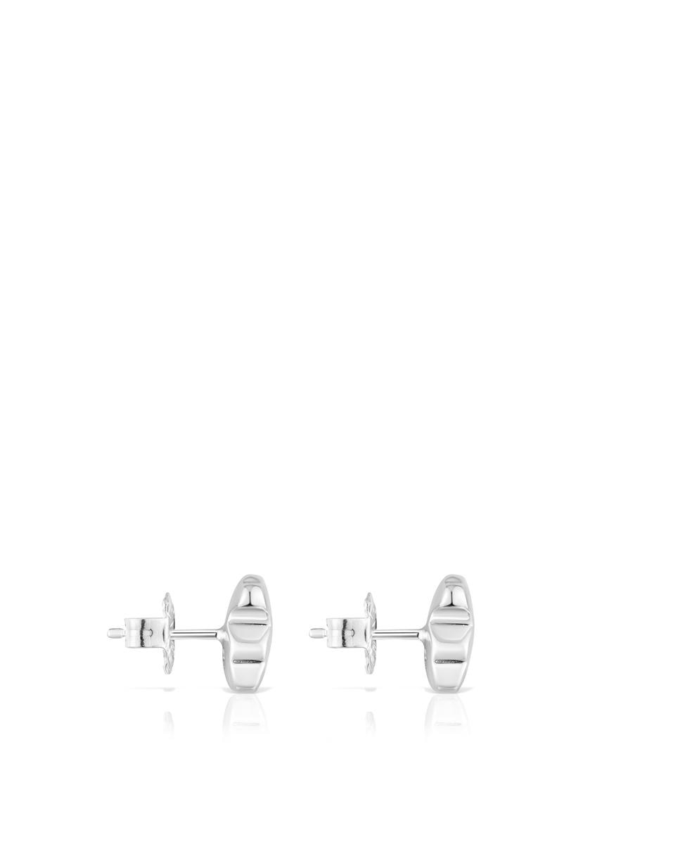 Brincos Bold Motif de Prata com Urso Prateado-2