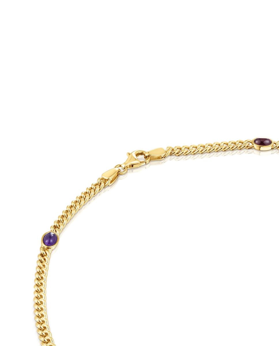 Colar Tamara Falcó X Tous Banhado em Ouro de 18 Kt Sobre Prata com Gemas Multicolor-3