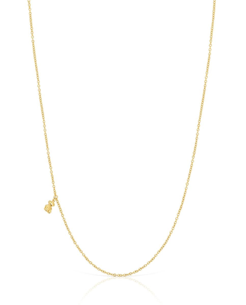 Colar Bold Bear Banhado a Ouro de 18 Kt Sobre Prata Dourado-1