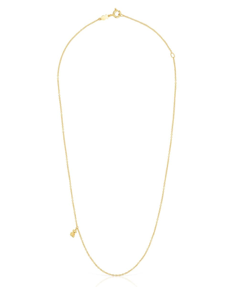 Colar Bold Bear Banhado a Ouro de 18 Kt Sobre Prata Dourado-2