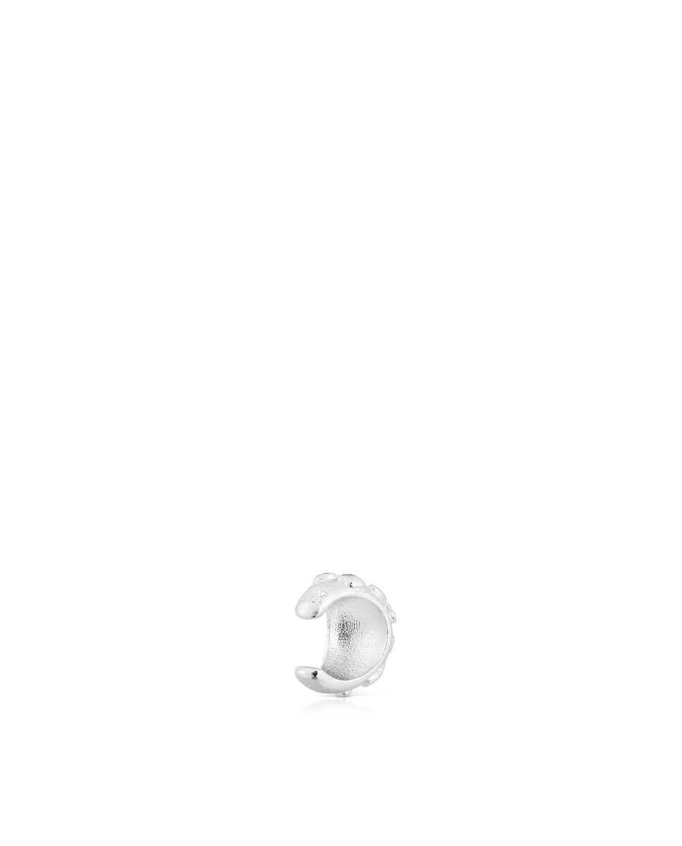 Ear Cuff Dybe de Prata com Textura Prata-3