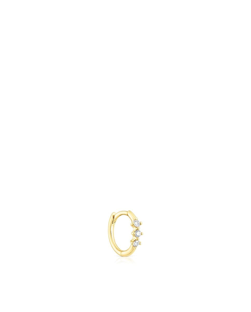 Piercing Les Classiques Aro com Tira de Ouro e Diamantes Ouro-2