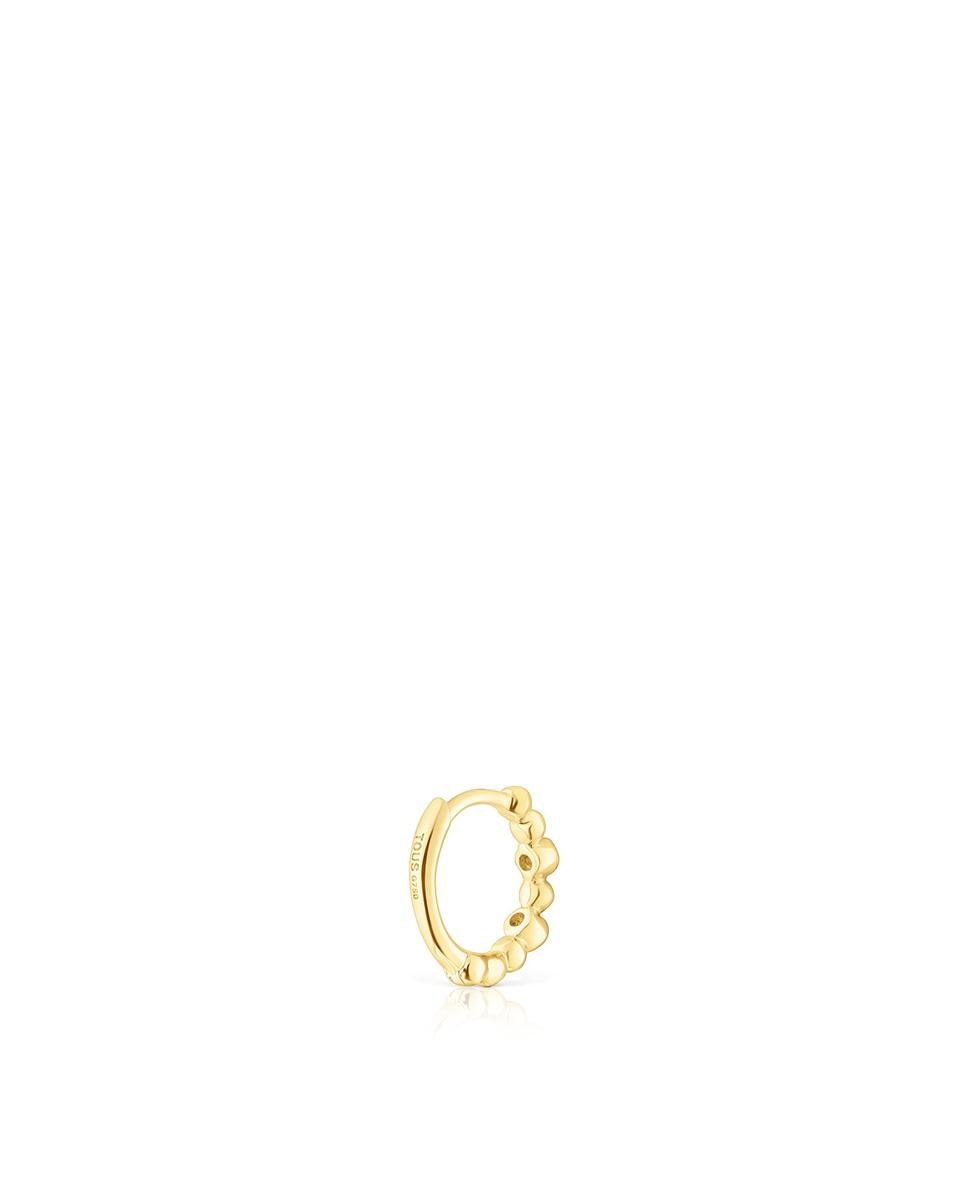 Piercing Les Classiques Aro com Bolas de Ouro e Diamantes Branco-3