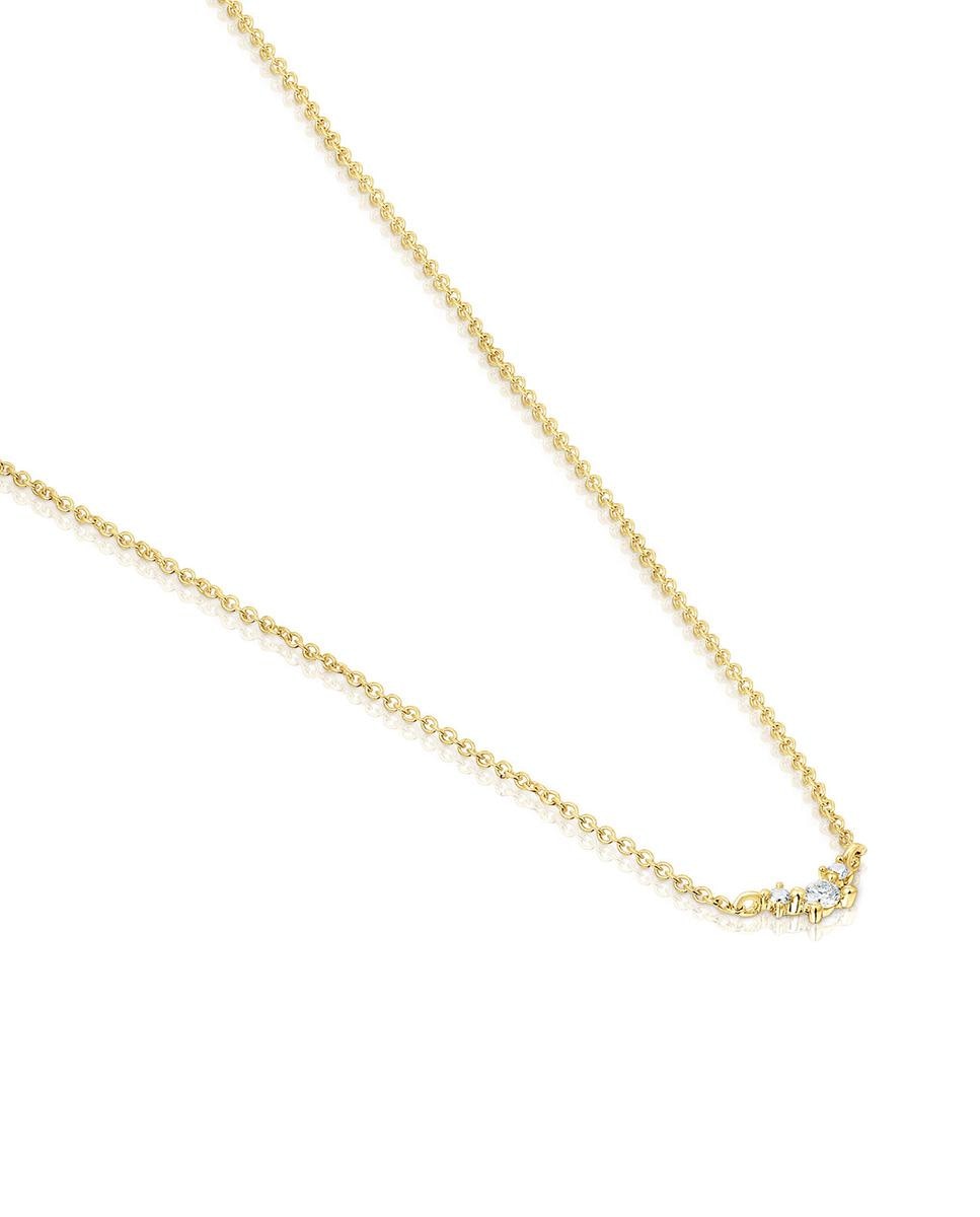 Colar Les Classiques de Ouro e Diamantes Branco-3