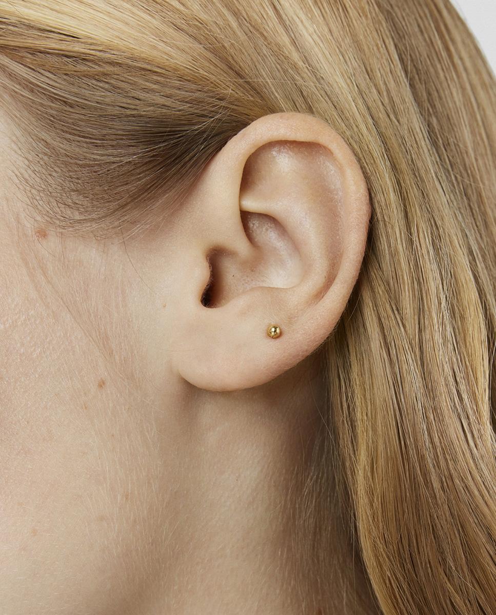 Piercing de orelha Les Classiques de bola de ouro com urso Ouro-5