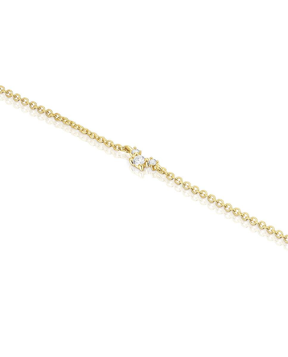 Pulseira de Corrente Les Classiques de Ouro e Diamantes Branco-3