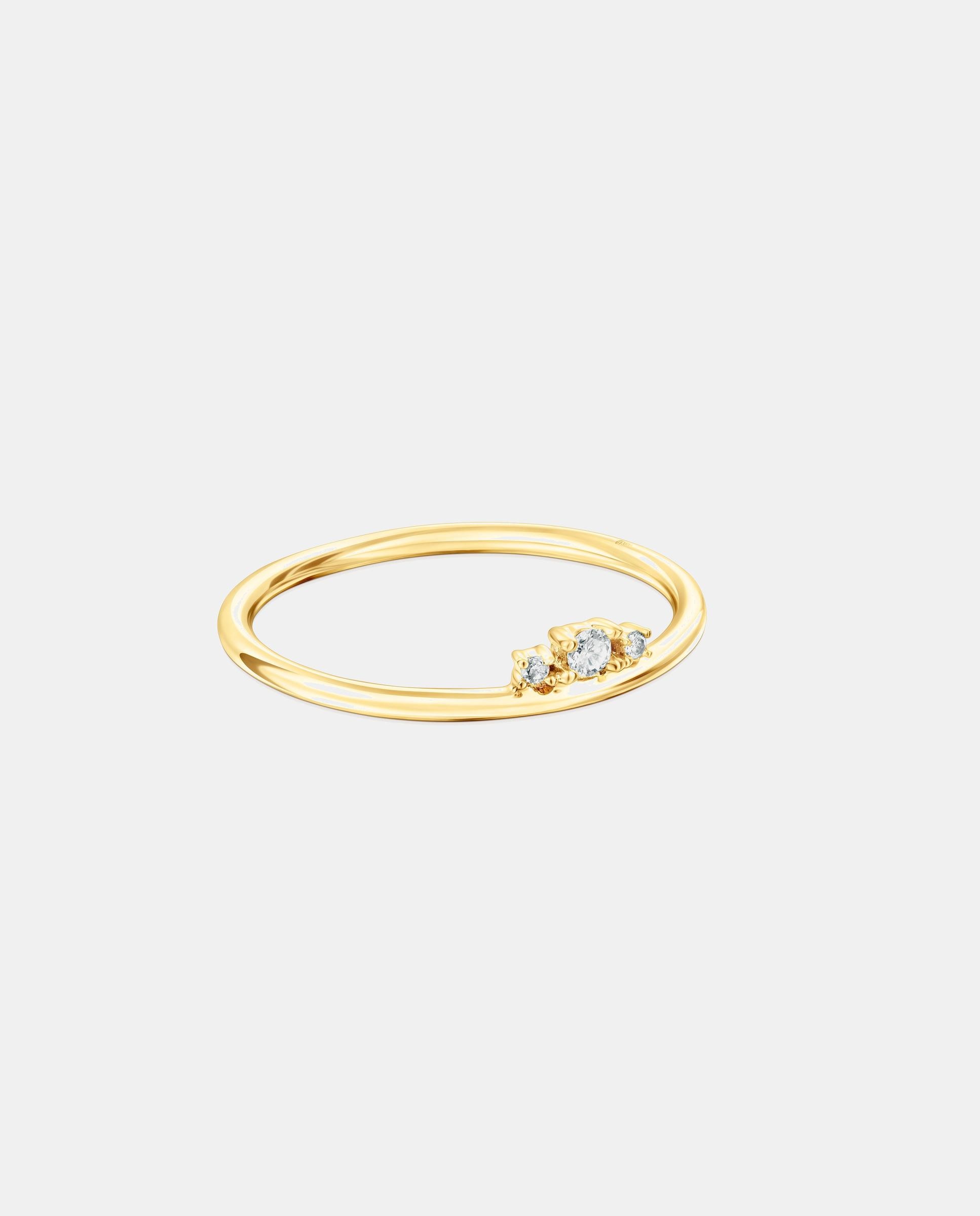 Anel Les Classiques de Ouro e Diamantes Branco-2