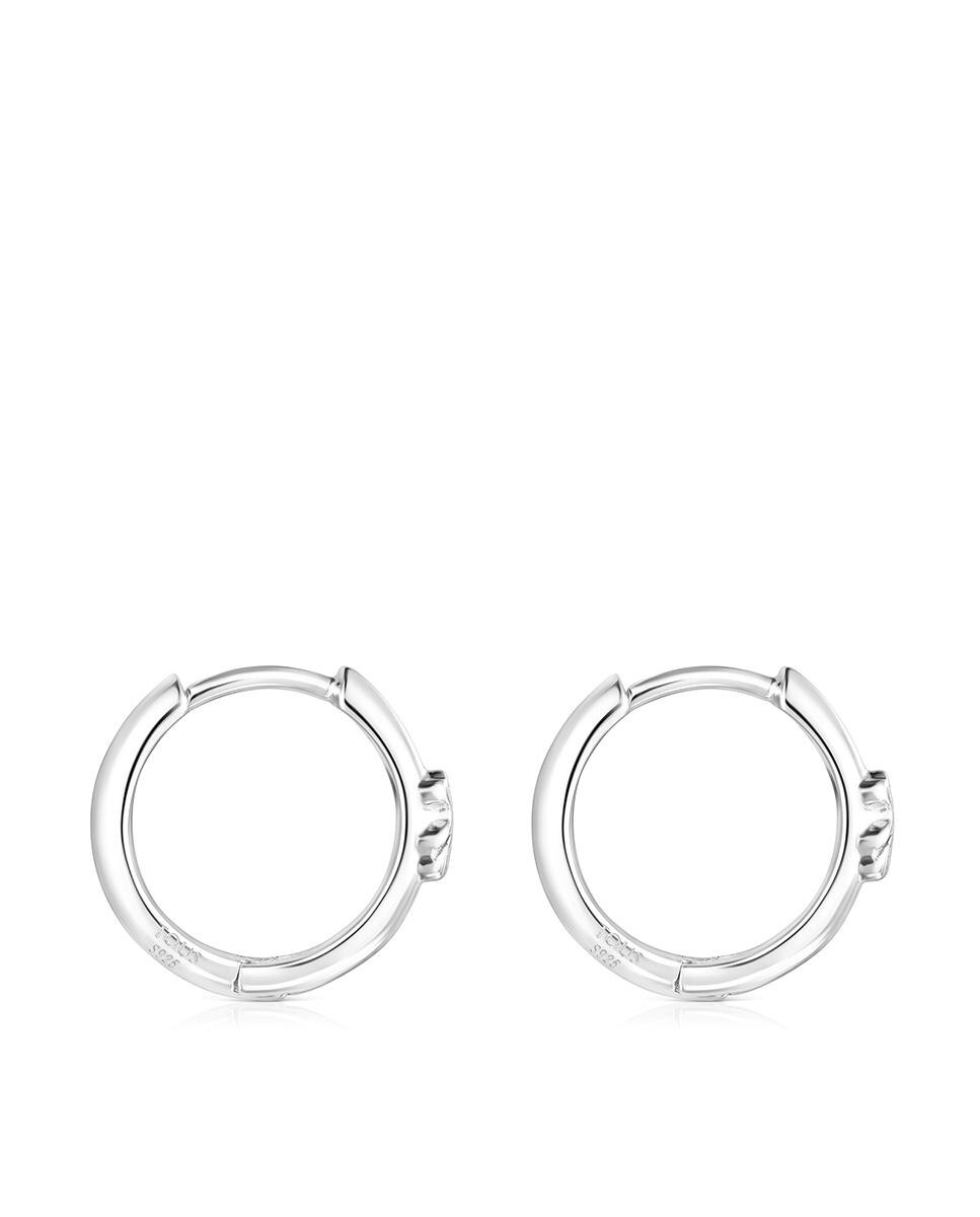 Brincos de Aro Basics com Urso de Prata Prateado-2