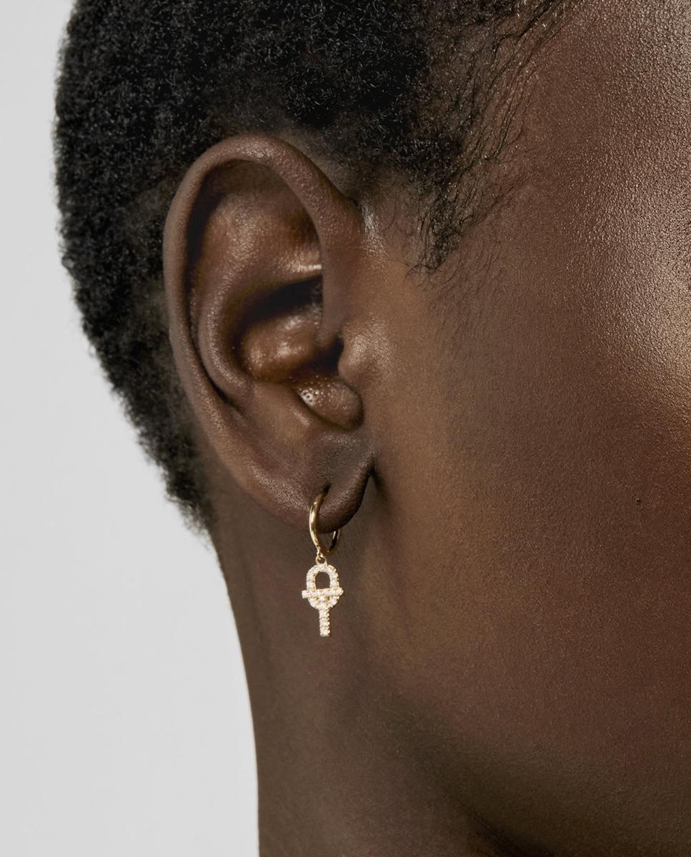 Piercing Manifesto Solto de Ouro e Diamantes Branco-4