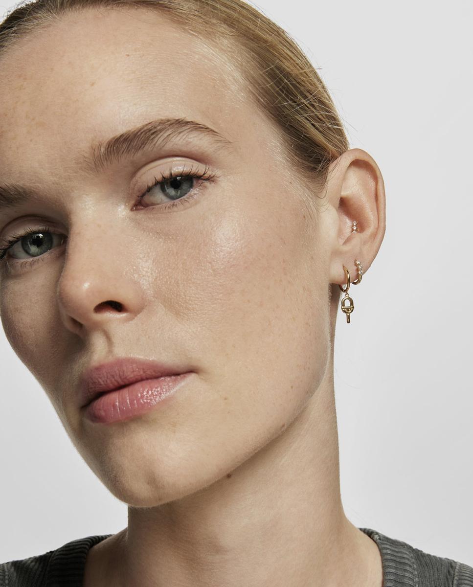 Piercing Manifesto Solto de Ouro Comprido Dourado-6