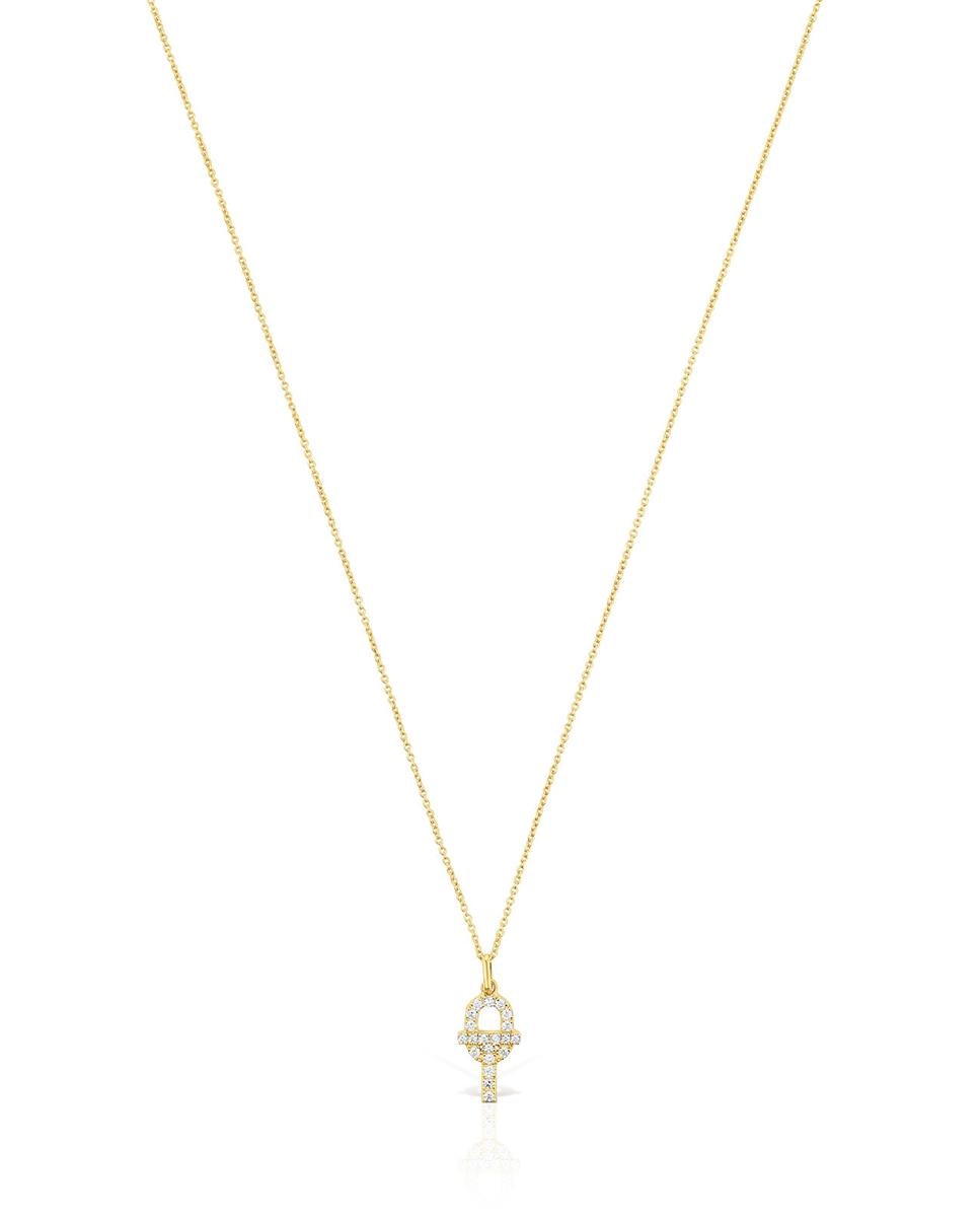 Colar Manifesto de Ouro e Diamantes Branco-1