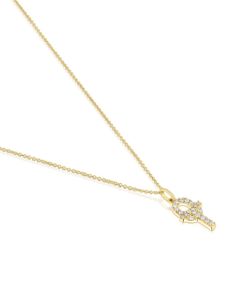 Colar Manifesto de Ouro e Diamantes Branco-3