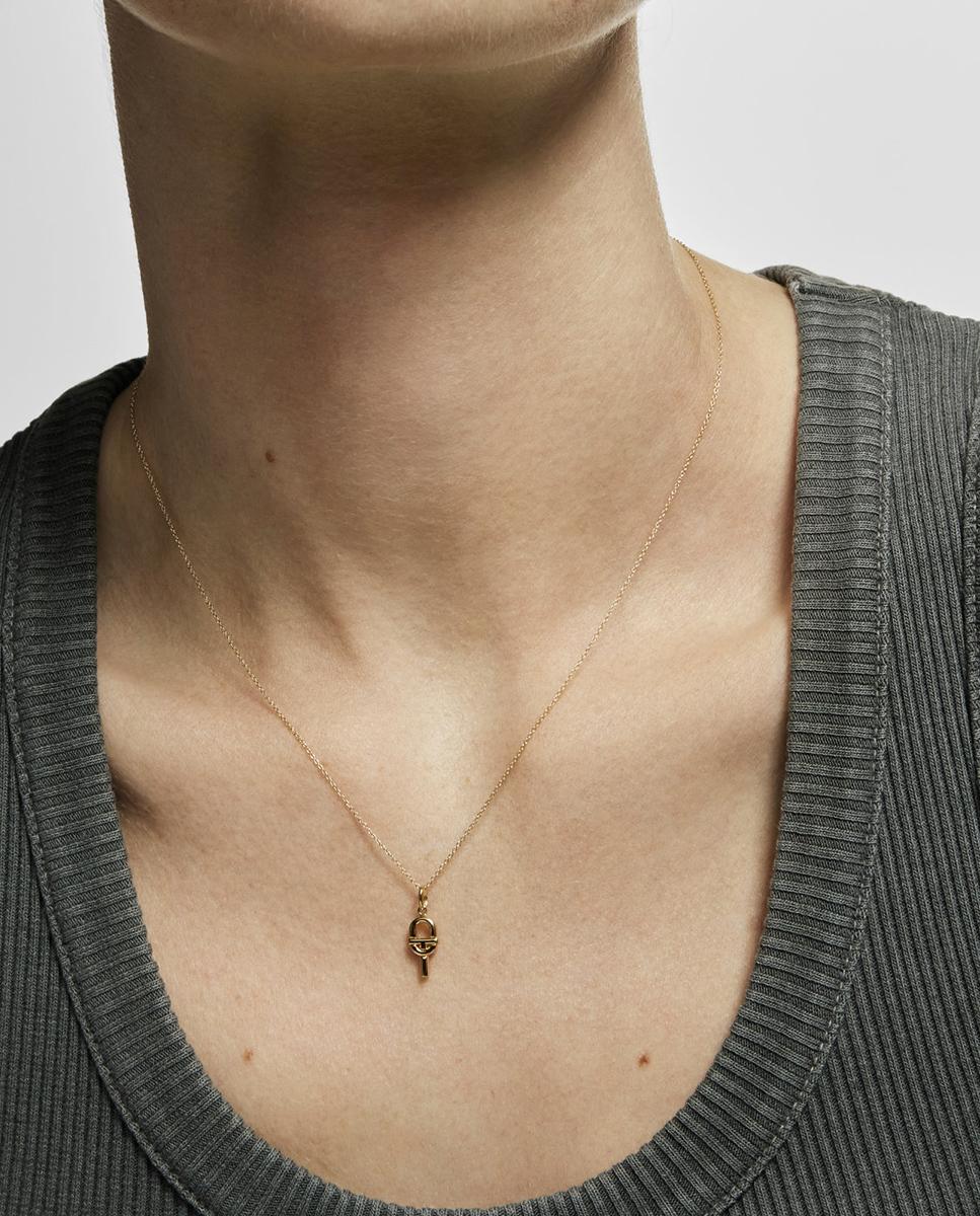 Colar Manifesto de Ouro com T Dourado-4