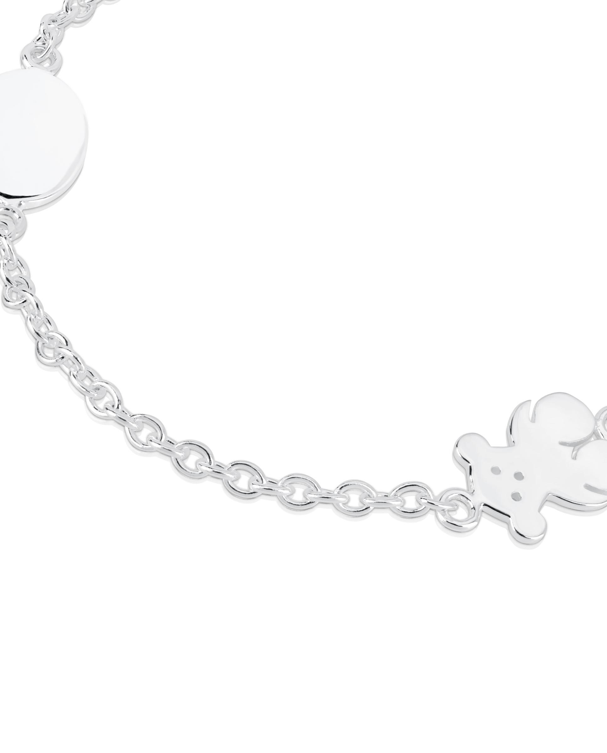 Pulseira Bear com Corrente de Prata e Urso Prateado-2
