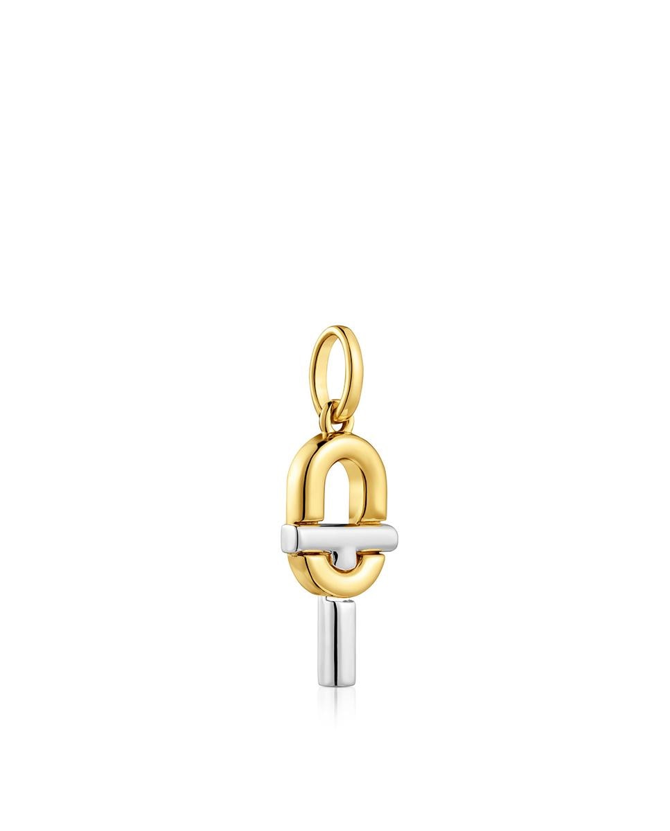 Pendentes Manifesto Bicolor com T Dourado-2