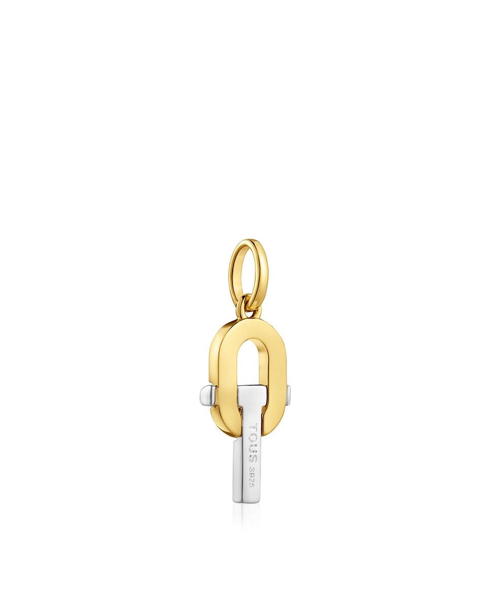 Pendentes Manifesto Bicolor com T Dourado-3