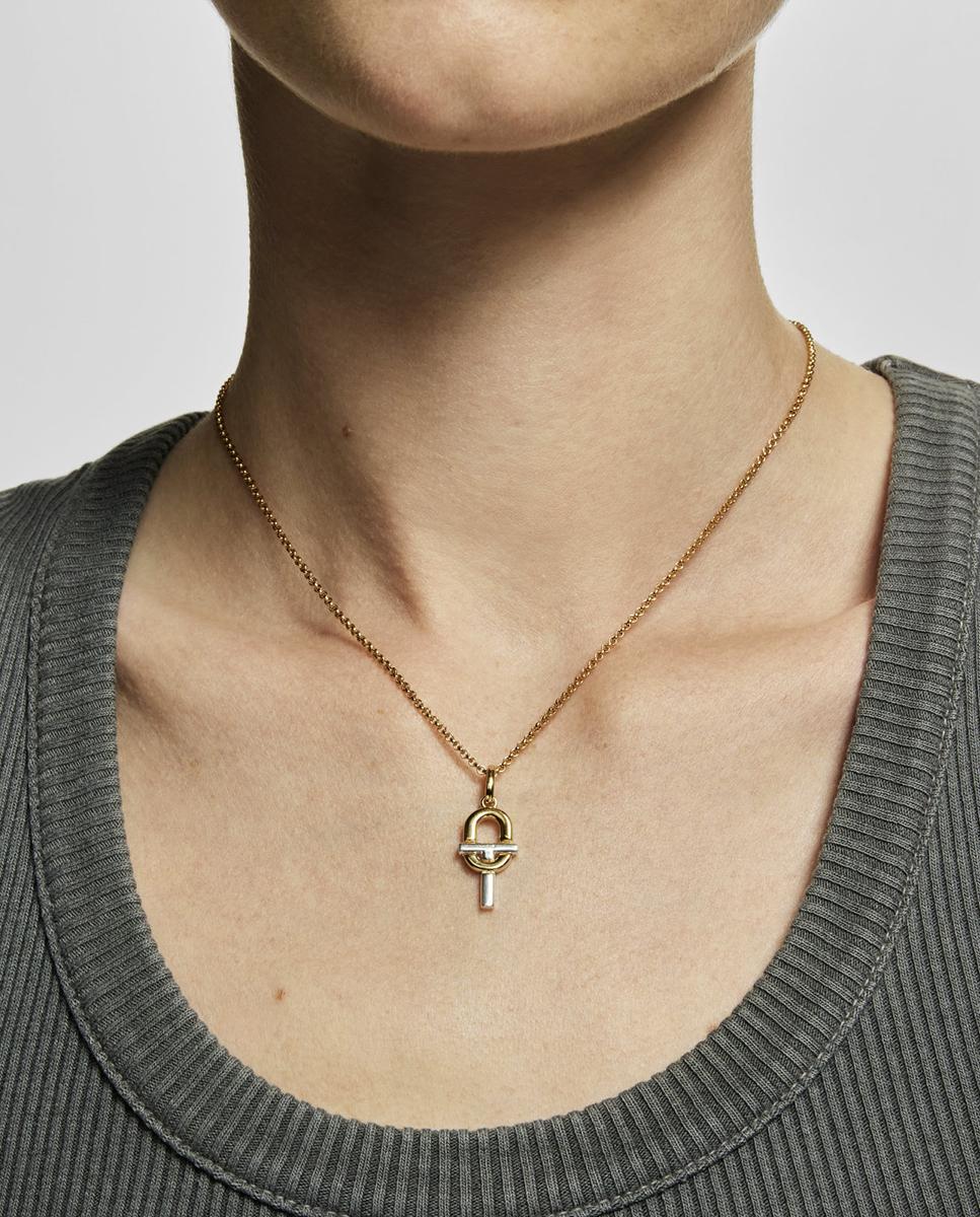 Pendentes Manifesto Bicolor com T Dourado-4