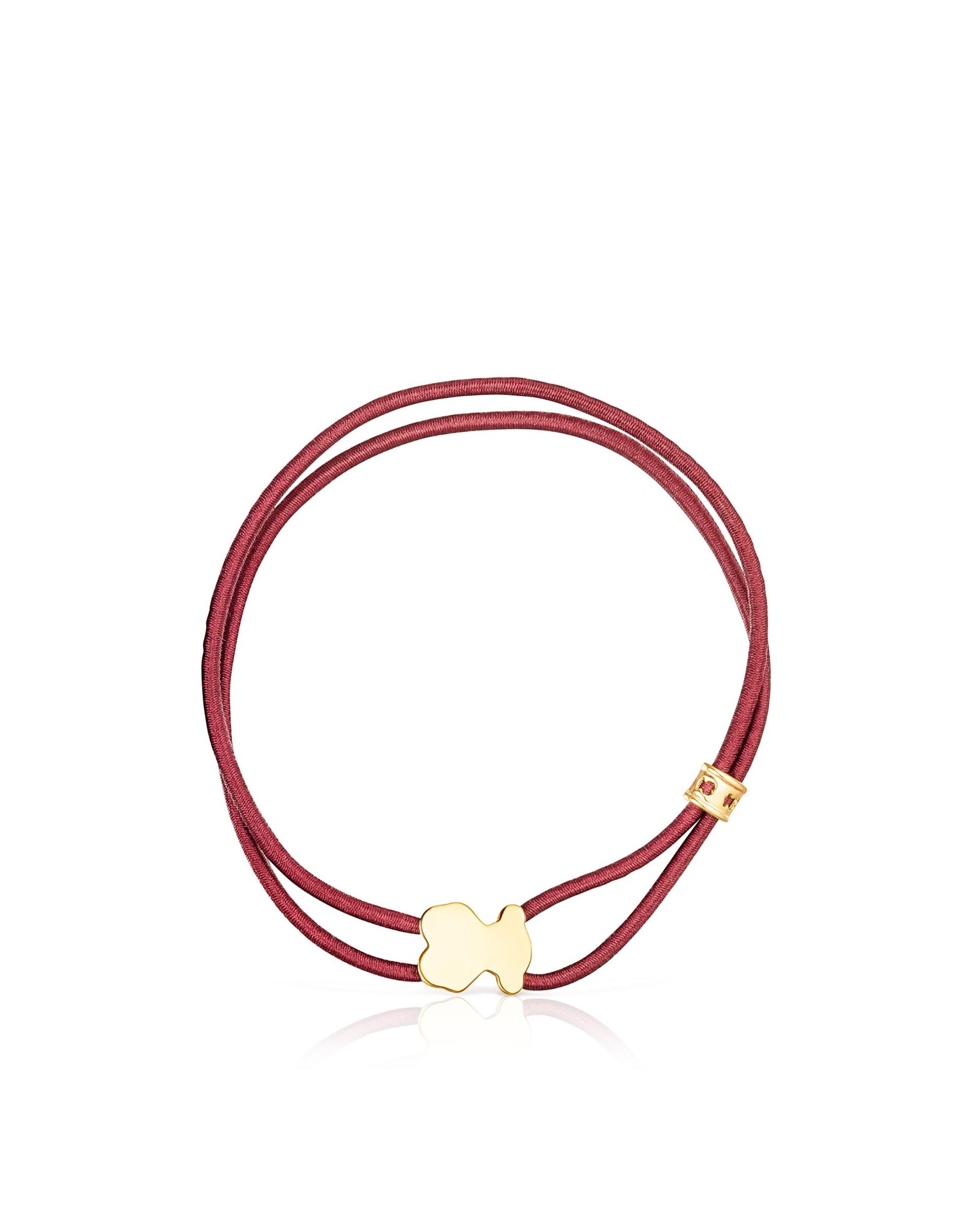 Pulseira Sweet Dolls Elástica em Bordeaux Vermelho-2
