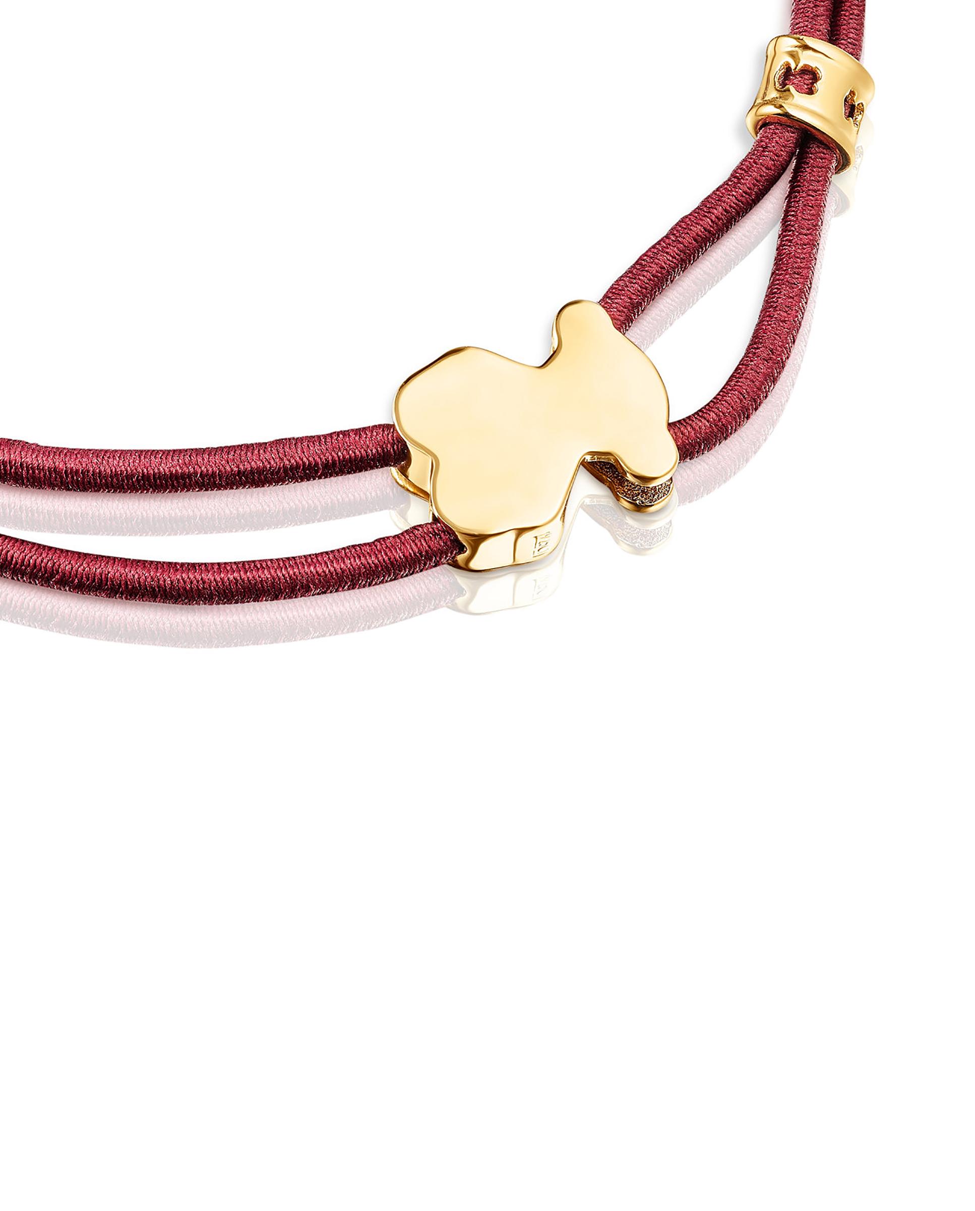 Pulseira Sweet Dolls Elástica em Bordeaux Vermelho-3