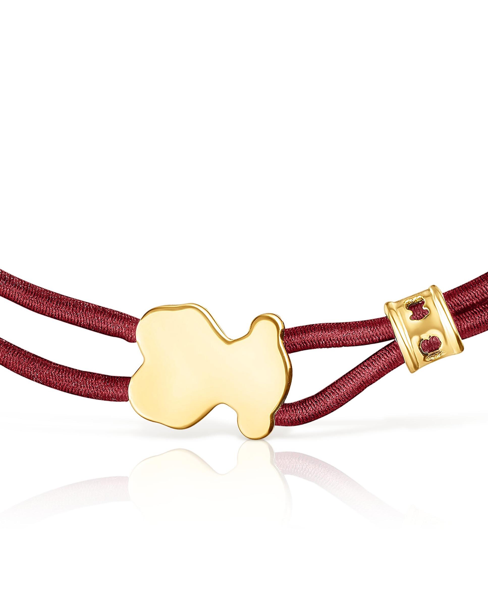 Pulseira Sweet Dolls Elástica em Bordeaux Vermelho-4