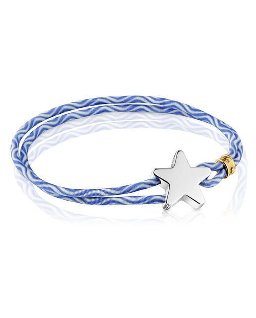 Imagem 0 de Pulseira Sweet Dolls Elástica com Estrela de Prata - Azul
