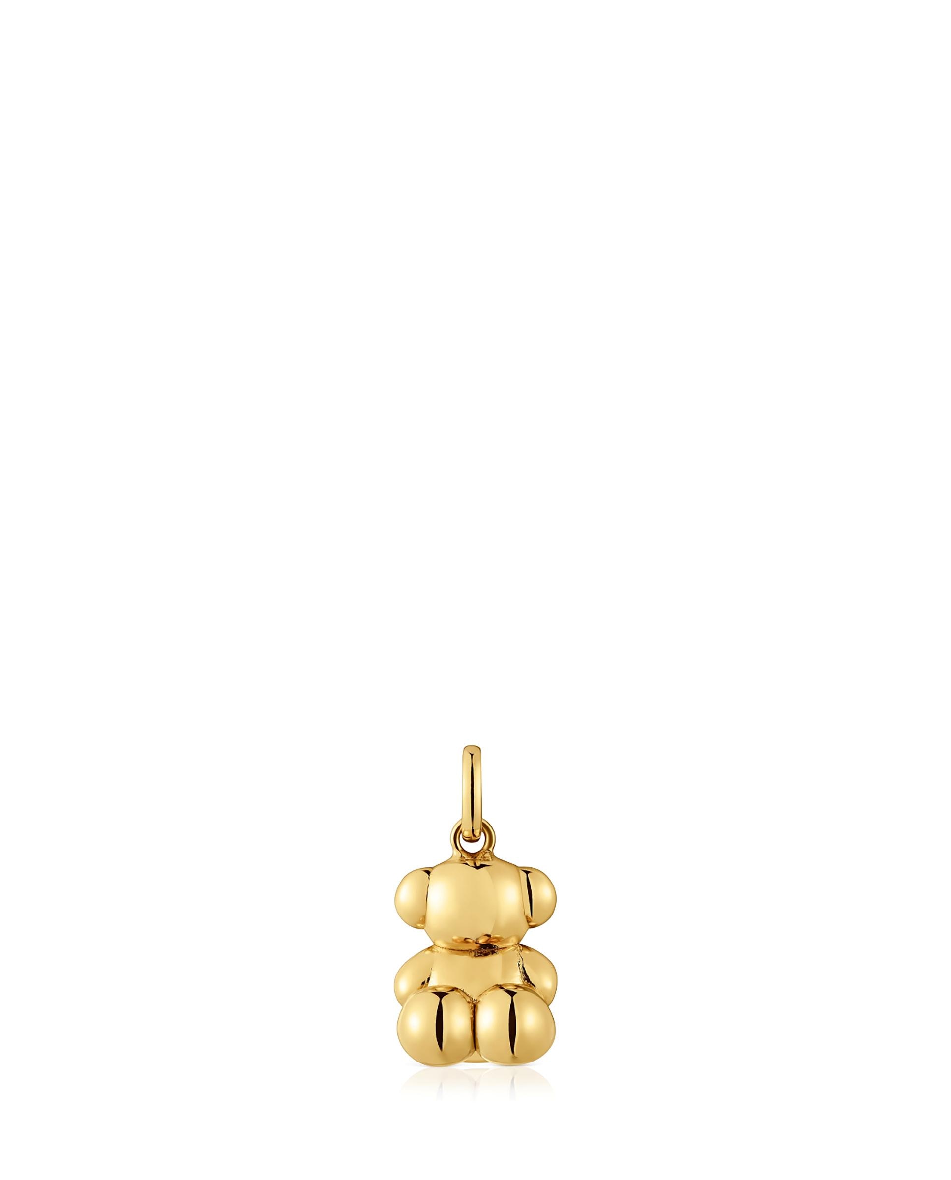 Pendente Bold Bear com Urso de Ouro Dourado-1