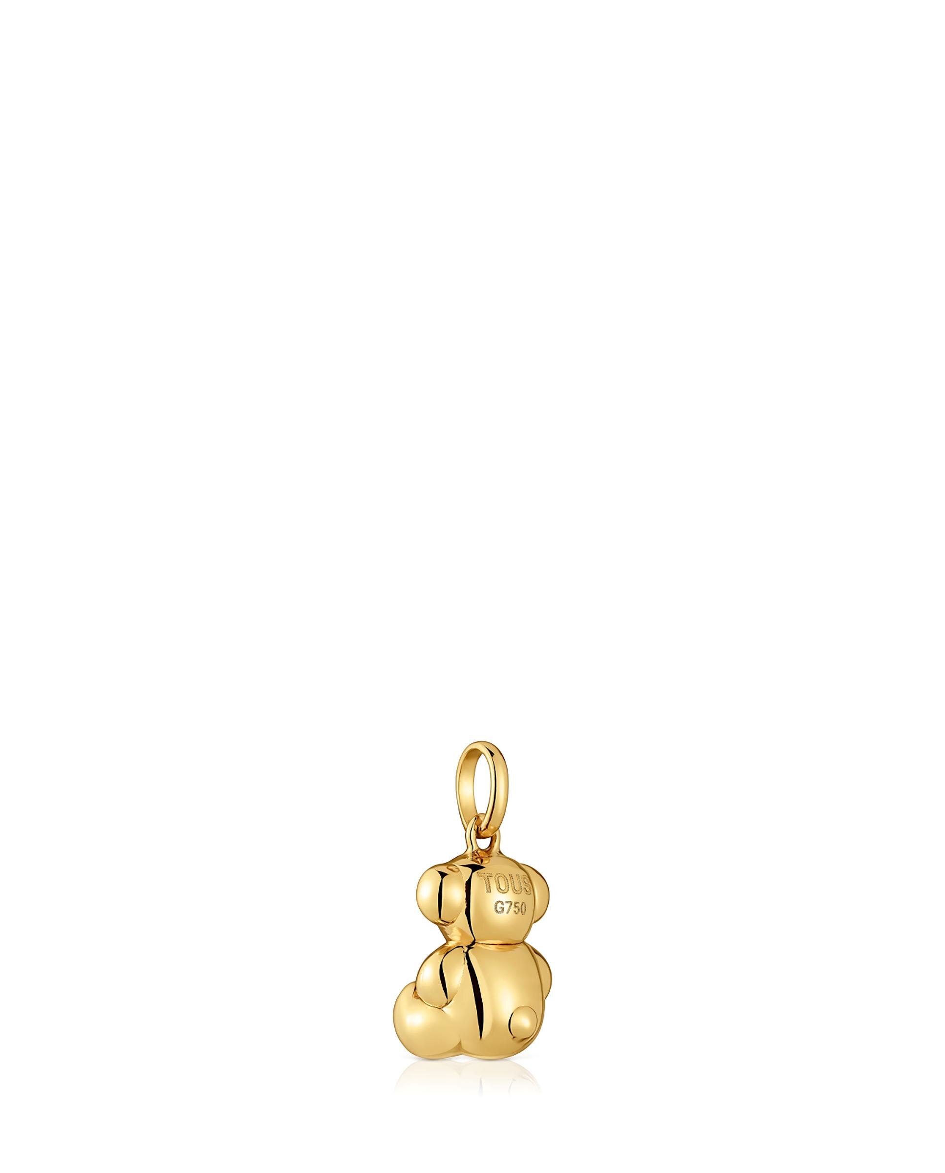 Pendente Bold Bear com Urso de Ouro Dourado-3