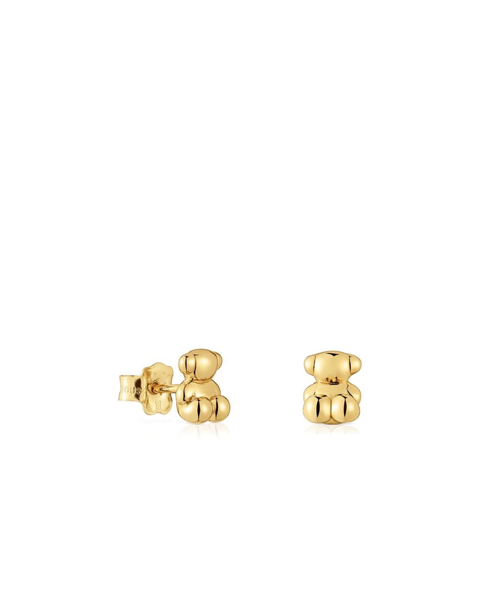 Brincos Bold Bear de Ouro com Urso Dourado-1