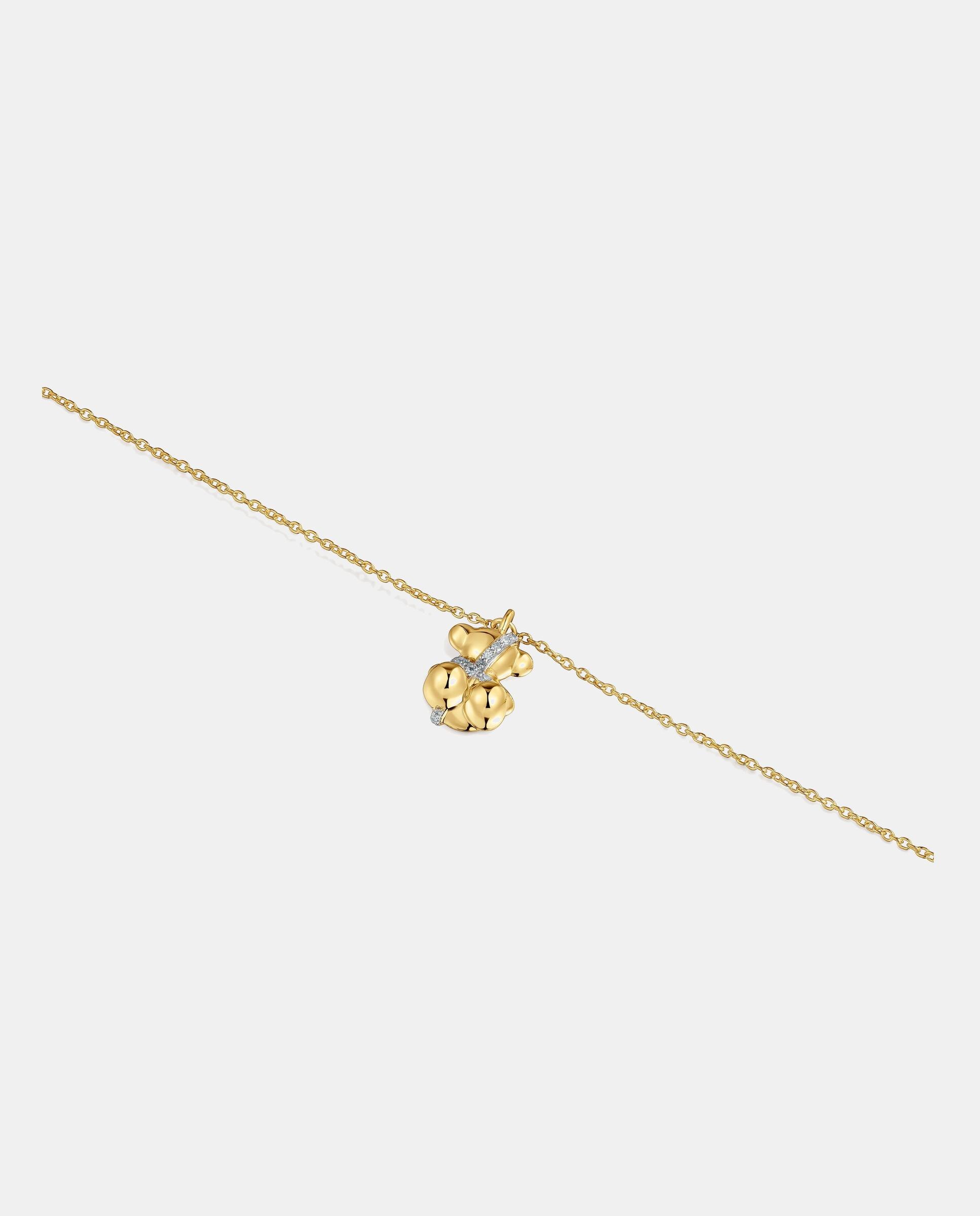 Pulseira Tous Lligat com Motivo Urso de 18 Kt e Diamantes Branco-3