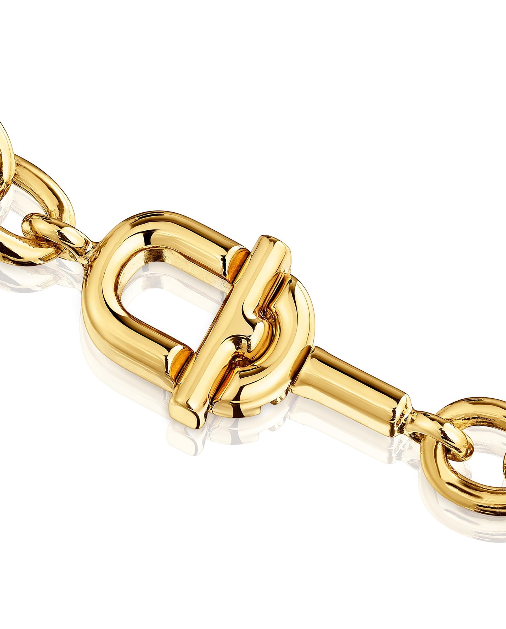 Colar Corrente Manifesto Banhada em Ouro 18 Kt Sobre Prata Dourado-3