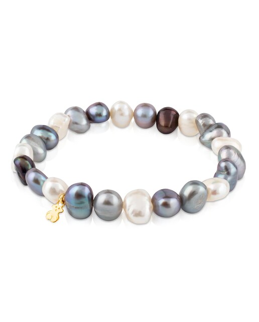 Imagem 0 de Pulseira Sweet Dolls de Ouro e Pérolas Barrocas