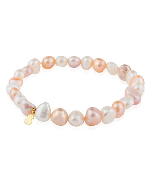Imagem 0 de Pulseira Pearls de Ouro e Pérolas Barrocas