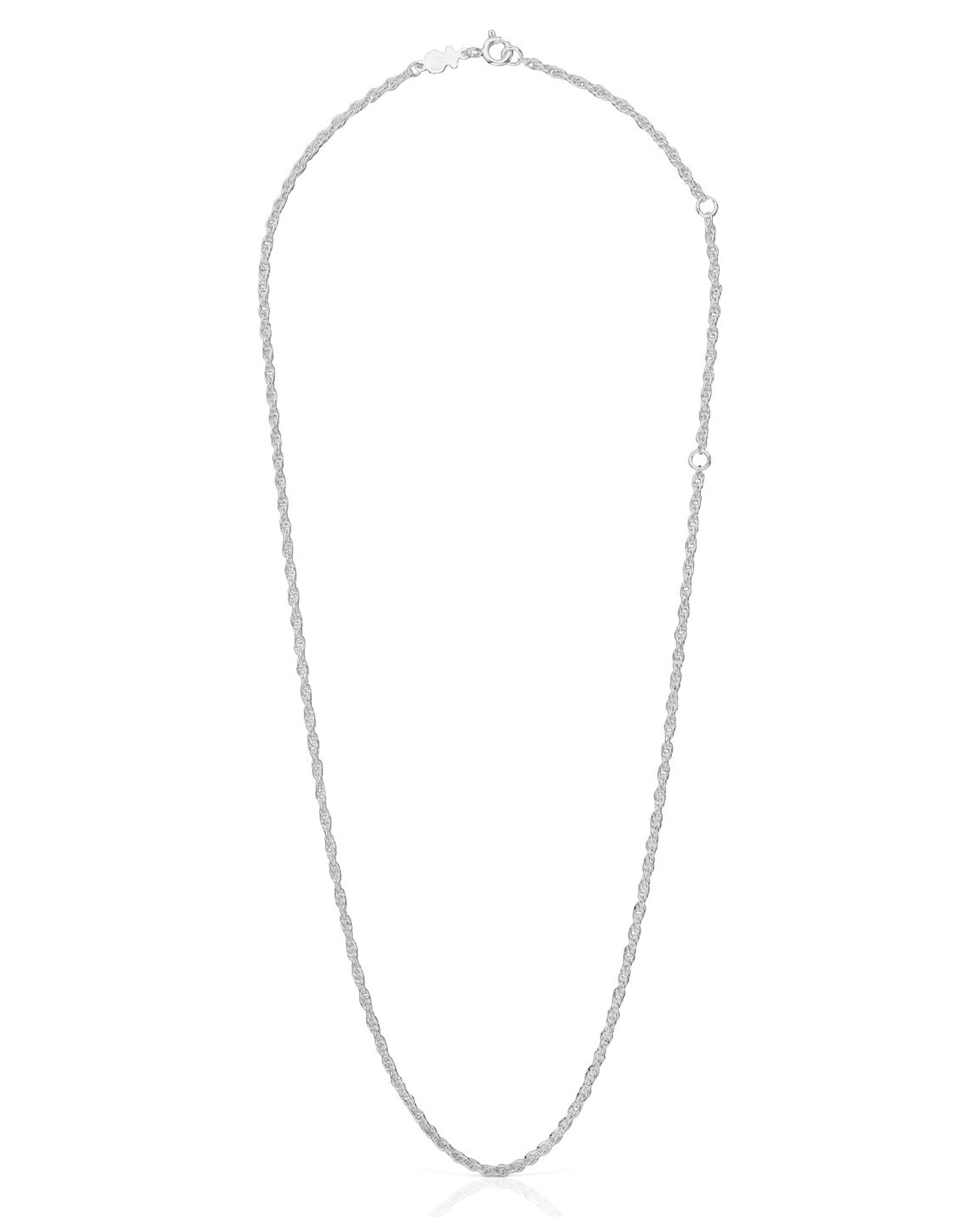 Colar Basics de Cordão em Prateado Prateado-1