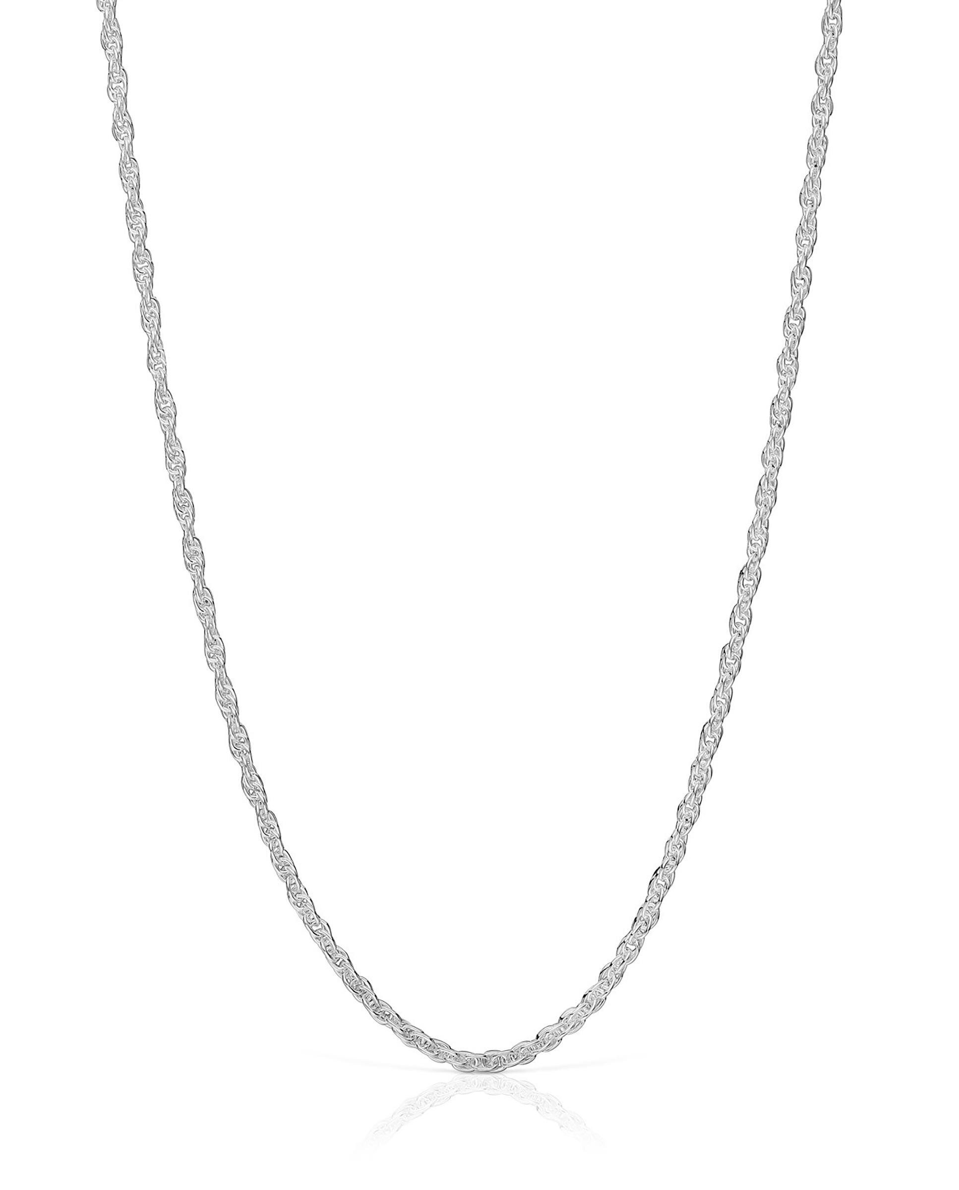 Colar Basics de Cordão em Prateado Prateado-2